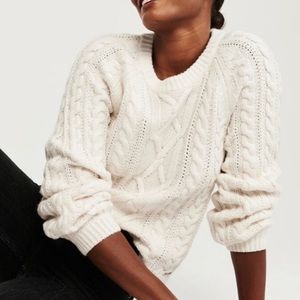 Abercrombie cable knit sweater